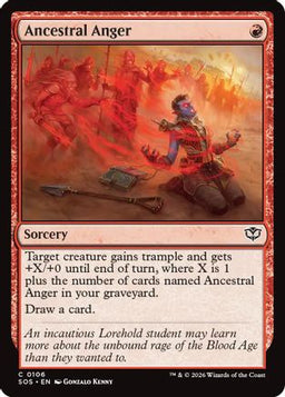 Ancestral Anger (SOS-106) - Secrets of Strixhaven Foil