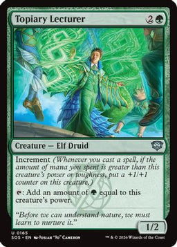 Topiary Lecturer (SOS-165) - Secrets of Strixhaven Foil