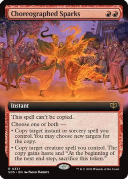 Choreographed Sparks (Extended Art) (SOS-331) - Secrets of Strixhaven
