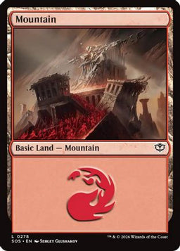 Mountain (0278) (SOS-278) - Secrets of Strixhaven Foil