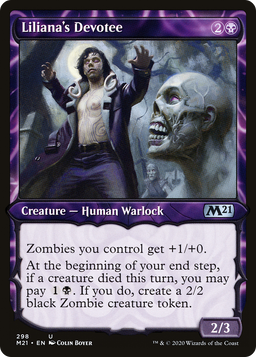 Liliana's Devotee (Showcase) (M21-298) - Core Set 2021: (Showcase)