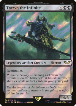 Trazyn the Infinite (Surge Foil) (40K-065) - Warhammer 40,000 Commander Foil
