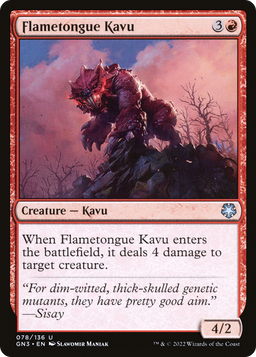 Flametongue Kavu (GN3-078) - Game Night: Free-for-All