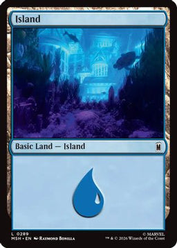 Island (0289) (MSH-289) - Marvel Super Heroes Foil