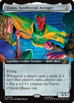 Vision, Synthezoid Avenger (Extended Art) (MSC-460) - Commander: Marvel Super Heroes Foil