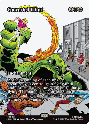 Concerted Effort (Borderless) (MAR-042) - Marvel Universe Eternal-Legal Foil