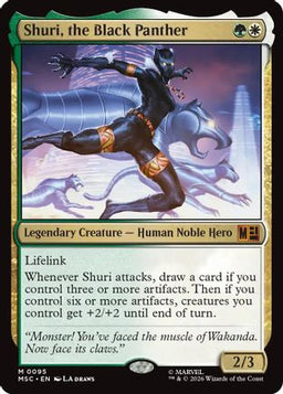 Shuri, the Black Panther (Surge Foil) (MSC-095) - Commander: Marvel Super Heroes Foil