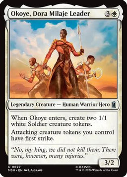 Okoye, Dora Milaje Leader (MSH-027) - Marvel Super Heroes Foil