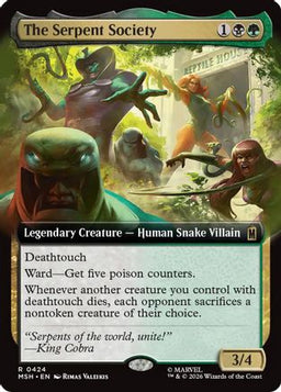 The Serpent Society (Extended Art) (MSH-424) - Marvel Super Heroes