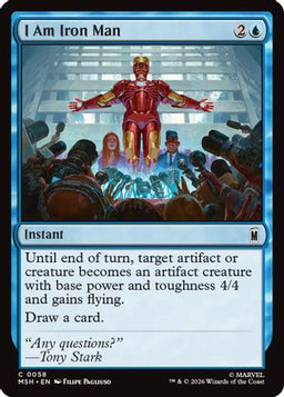I Am Iron Man (MSH-058) - Marvel Super Heroes Foil