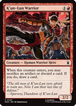 K'un-Lun Warrior (MSH-140) - Marvel Super Heroes Foil