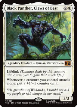 Black Panther, Claws of Bast (MSC-829) - Commander: Marvel Super Heroes