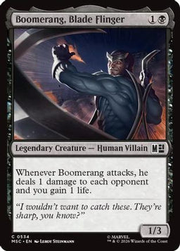 Boomerang, Blade Flinger (MSC-534) - Commander: Marvel Super Heroes Foil