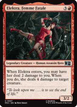 Elektra, Femme Fatale (MSC-687) - Commander: Marvel Super Heroes Foil