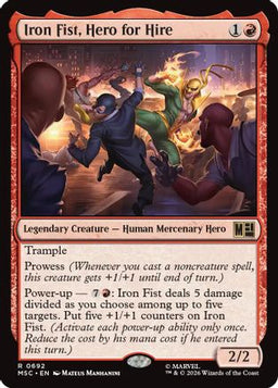 Iron Fist, Hero for Hire (MSC-692) - Commander: Marvel Super Heroes