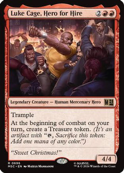 Luke Cage, Hero for Hire (MSC-696) - Commander: Marvel Super Heroes Foil