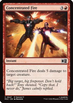 Concentrated Fire (MSC-847) - Commander: Marvel Super Heroes