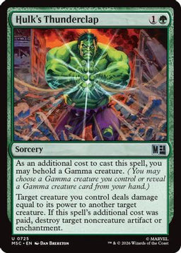Hulk's Thunderclap (MSC-725) - Commander: Marvel Super Heroes
