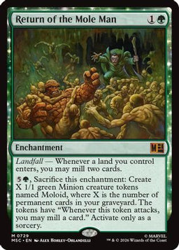 Return of the Mole Man (MSC-729) - Commander: Marvel Super Heroes