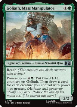 Goliath, Mass Manipulator (MSC-766) - Commander: Marvel Super Heroes Foil