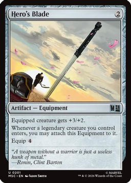 Hero's Blade (MSC-201) - Commander: Marvel Super Heroes