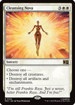Cleansing Nova (MSC-124) - Commander: Marvel Super Heroes
