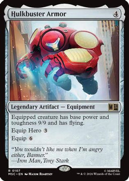 Hulkbuster Armor (Surge Foil) (MSC-107) - Commander: Marvel Super Heroes Foil