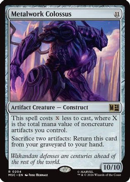 Metalwork Colossus (MSC-204) - Commander: Marvel Super Heroes