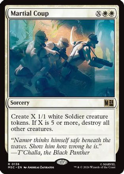 Martial Coup (Surge Foil) (MSC-138) - Commander: Marvel Super Heroes Foil