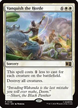 Vanquish the Horde (Surge Foil) (MSC-146) - Commander: Marvel Super Heroes Foil