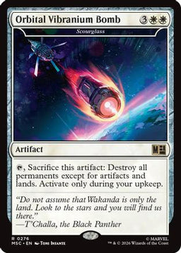 Orbital Vibranium Bomb - Scourglass (Surge Foil) (MSC-276) - Commander: Marvel Super Heroes Foil