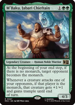 M'Baku, Jabari Chieftain (Surge Foil) (MSC-067) - Commander: Marvel Super Heroes Foil