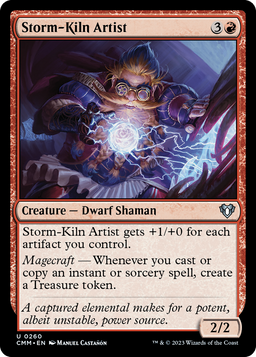 Storm-Kiln Artist (CMM-260) - Commander Masters Foil