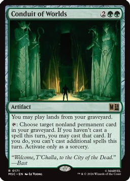 Conduit of Worlds (Surge Foil) (MSC-171) - Commander: Marvel Super Heroes Foil