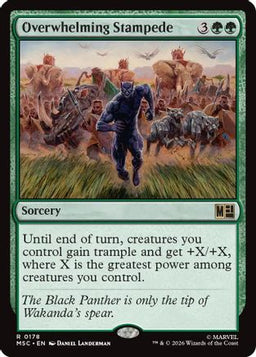 Overwhelming Stampede (Surge Foil) (MSC-178) - Commander: Marvel Super Heroes Foil