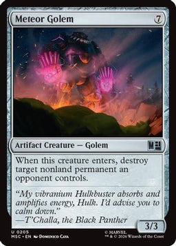 Meteor Golem (Surge Foil) (MSC-205) - Commander: Marvel Super Heroes Foil