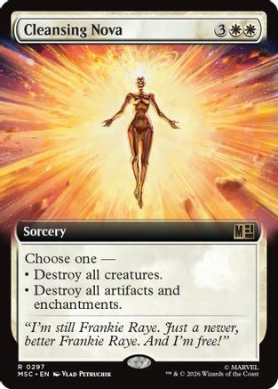 Cleansing Nova (Extended Art) (MSC-297) - Commander: Marvel Super Heroes Foil