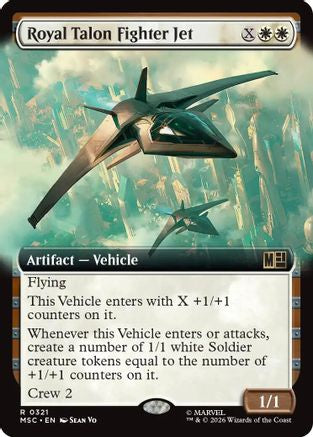 Royal Talon Fighter Jet (Extended Art) (MSC-321) - Commander: Marvel Super Heroes Foil