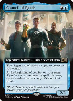 Council of Reeds (Extended Art) (MSC-327) - Commander: Marvel Super Heroes