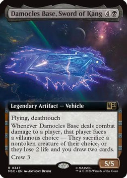 Damocles Base, Sword of Kang (Extended Art) (MSC-347) - Commander: Marvel Super Heroes