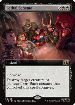 Lethal Scheme (Extended Art) (MSC-353) - Commander: Marvel Super Heroes Foil