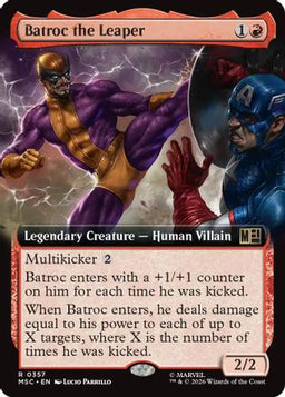 Batroc the Leaper (Extended Art) (MSC-357) - Commander: Marvel Super Heroes