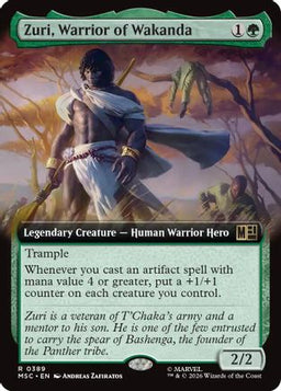 Zuri, Warrior of Wakanda (Extended Art) (MSC-389) - Commander: Marvel Super Heroes