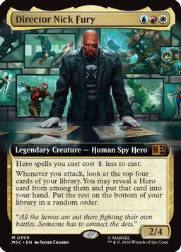 Director Nick Fury (Extended Art) (MSC-399) - Commander: Marvel Super Heroes