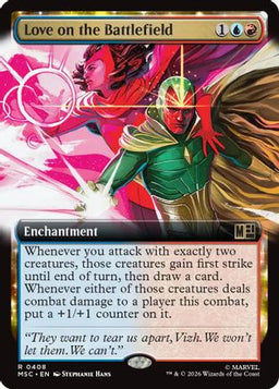 Love on the Battlefield (Extended Art) (MSC-408) - Commander: Marvel Super Heroes