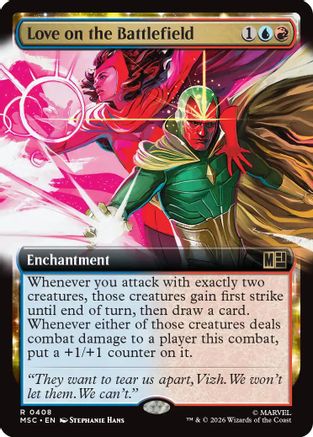 Love on the Battlefield (Extended Art) (MSC-408) - Commander: Marvel Super Heroes