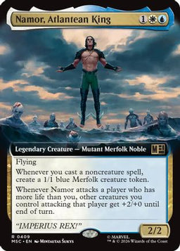 Namor, Atlantean King (Extended Art) (MSC-409) - Commander: Marvel Super Heroes