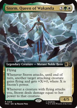 Storm, Queen of Wakanda (Extended Art) (MSC-418) - Commander: Marvel Super Heroes