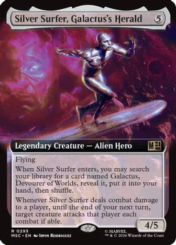 Silver Surfer, Galactus's Herald (Extended Art) (MSC-293) - Commander: Marvel Super Heroes