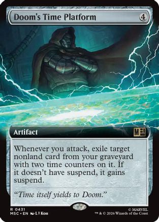 Doom's Time Platform (Extended Art) (MSC-431) - Commander: Marvel Super Heroes Foil